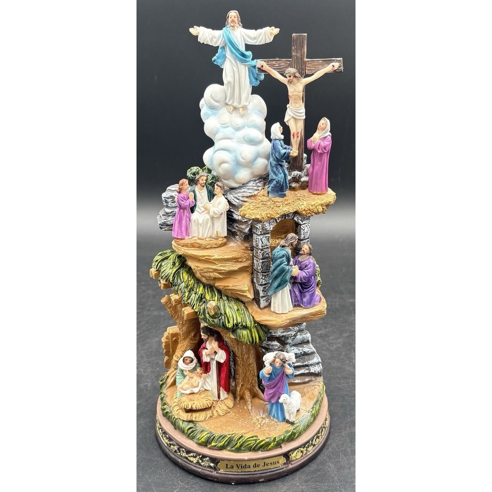 Vida de Jesus 11.625 Inch Resin Statue Biblical Scenes of Christ's Journey‎